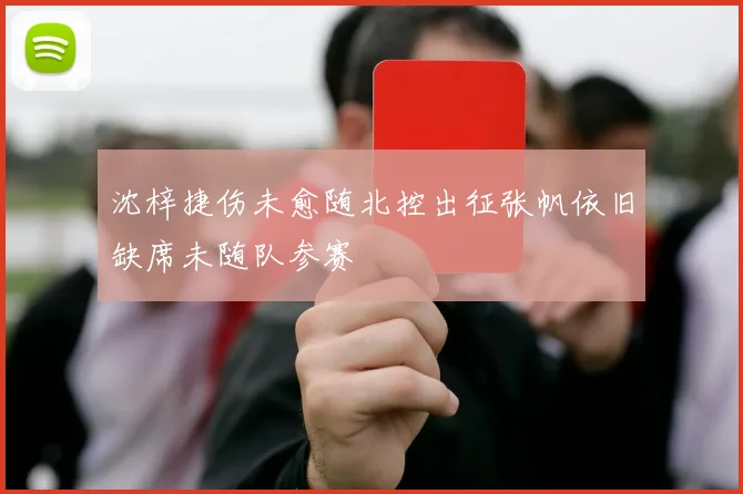 沈梓捷伤未愈随北控出征张帆依旧缺席未随队参赛
